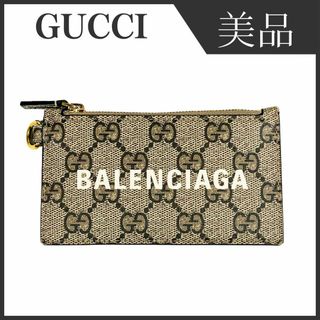 グッチ(Gucci)のグッチ×バレンシアガ 681706 GGスプリーム ストラップ コインケース(コインケース)