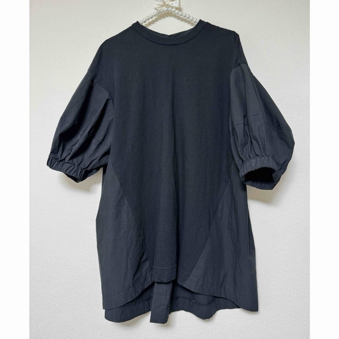 nagonstans(ナゴンスタンス)のnagonstans woven combination pullover レディースのトップス(シャツ/ブラウス(半袖/袖なし))の商品写真