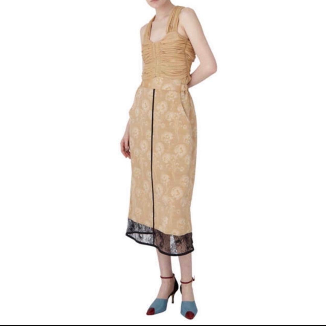 mame(マメ)の【美品】マメクロゴウチ carnation willow skirt シルク レディースのスカート(ロングスカート)の商品写真