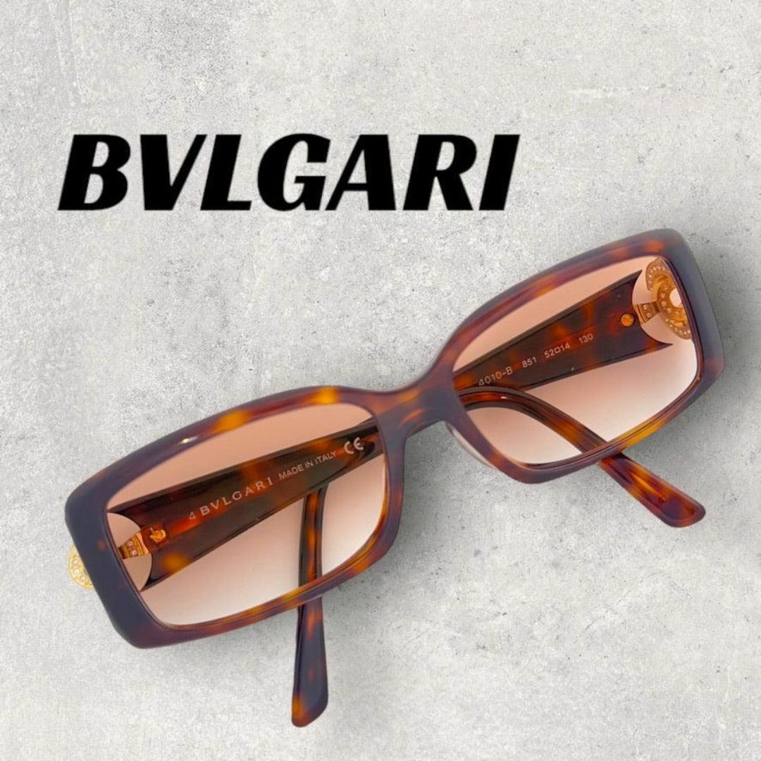 BVLGARI(ブルガリ)の【886】美品！ブルガリ　サングラス　ブラウン　べっ甲 レディースのファッション小物(サングラス/メガネ)の商品写真