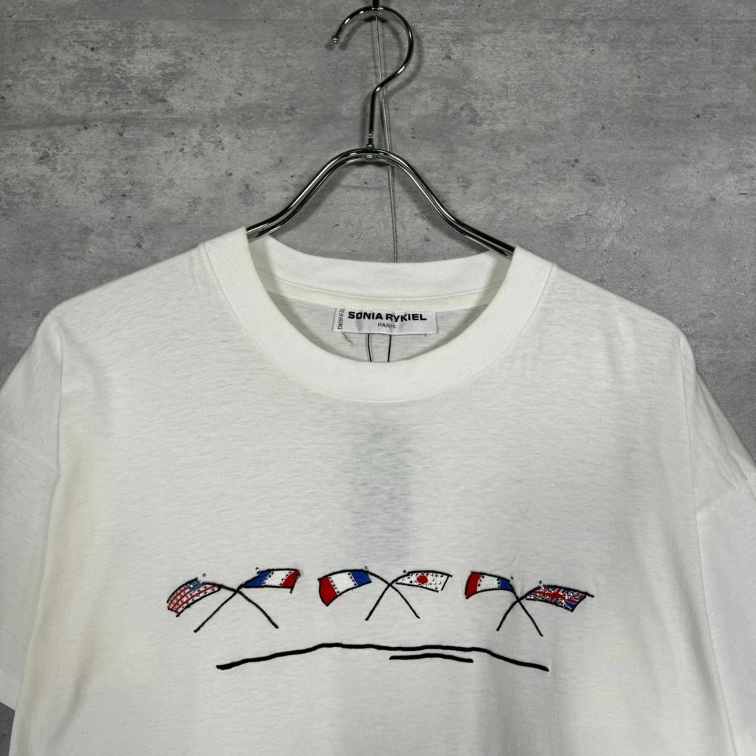 SONIA RYKIEL(ソニアリキエル)の『SONIA RYKIEL』ソニアリキエル 刺繍 半袖Tシャツ メンズのトップス(Tシャツ/カットソー(半袖/袖なし))の商品写真