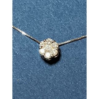 K10WGダイヤモンドネックレス 0.5ct(ネックレス)