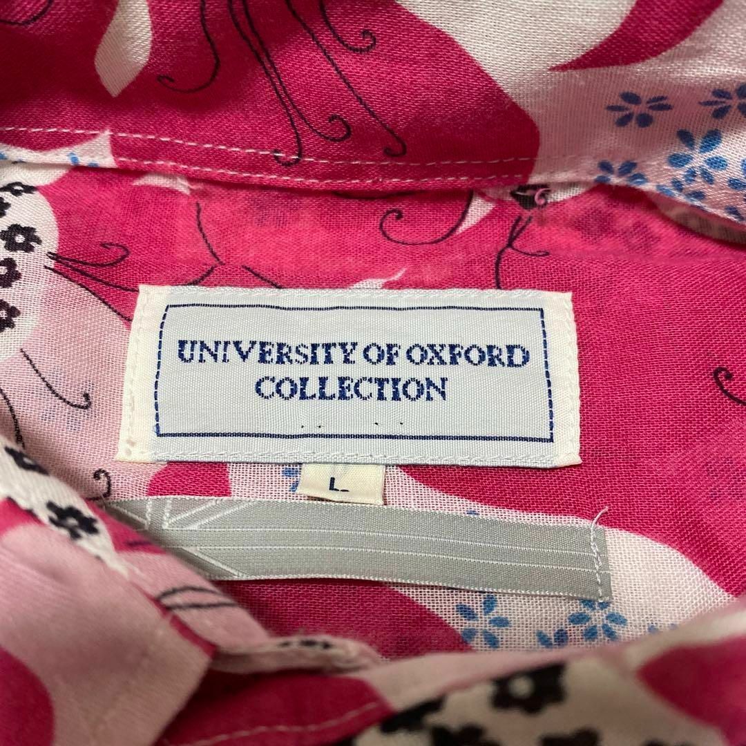 UNIVERSITY OF OXFORD ☆ 長袖シャツ 花柄シャツ Lサイズ メンズのトップス(Tシャツ/カットソー(七分/長袖))の商品写真