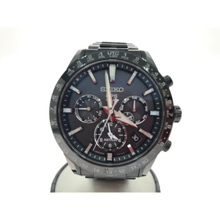 セイコー(SEIKO)の▼▼SEIKO セイコー メンズ腕時計 電波ソーラー アストロン チタン 5Xシリーズ デュアルタイム 5x53 0AB0 ブラック(腕時計(アナログ))