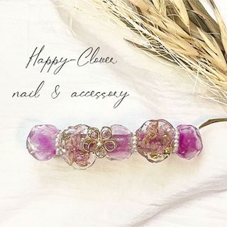 ☆No.222☆ハンドメイド　レジンアクセサリー  バレッタ(ヘアアクセサリー)