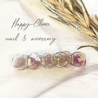 ☆No.224☆ハンドメイド　レジンアクセサリー  バレッタ(バレッタ/ヘアクリップ)