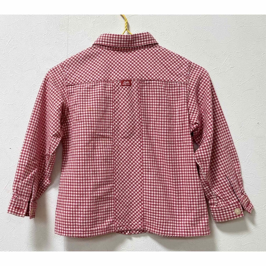 familiar(ファミリア)のfamiliar エフダッシュ　100cm チェックシャツ キッズ/ベビー/マタニティのキッズ服女の子用(90cm~)(ブラウス)の商品写真