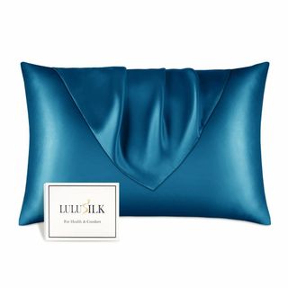 サイズ:35x50cm_色:ロイヤルブルーLULUSILK シルク枕カバー (シーツ/カバー)