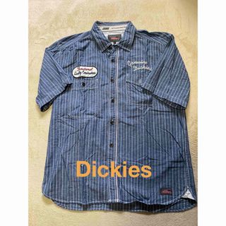 ディッキーズ(Dickies)のDickies ストライプ半袖シャツ(Tシャツ/カットソー(半袖/袖なし))