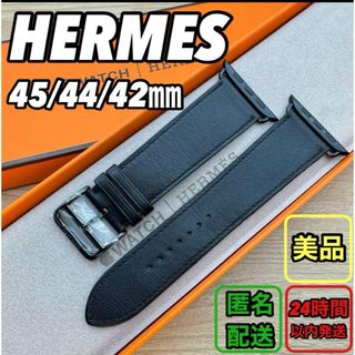 エルメス(Hermes)の1538 Apple Watch エルメス　ブラックレザー　アップルウォッチ(腕時計)