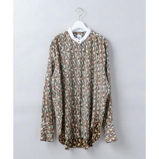 ROKU6 beauty&youth ダイヤモンドプリントTシャツ36(Tシャツ(長袖/七分))