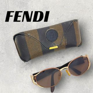 フェンディ(FENDI)の【817】美品！フェンディ　サングラス　ブラウン　ズッカ(サングラス/メガネ)