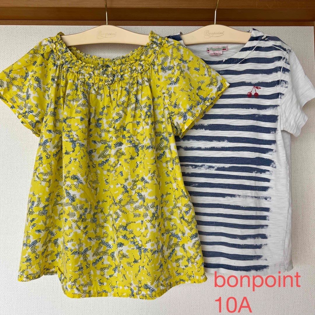 Bonpoint(ボンポワン)のボンポワン　ミモザ　トップス　10A -Tシャツおまけ キッズ/ベビー/マタニティのキッズ服女の子用(90cm~)(Tシャツ/カットソー)の商品写真