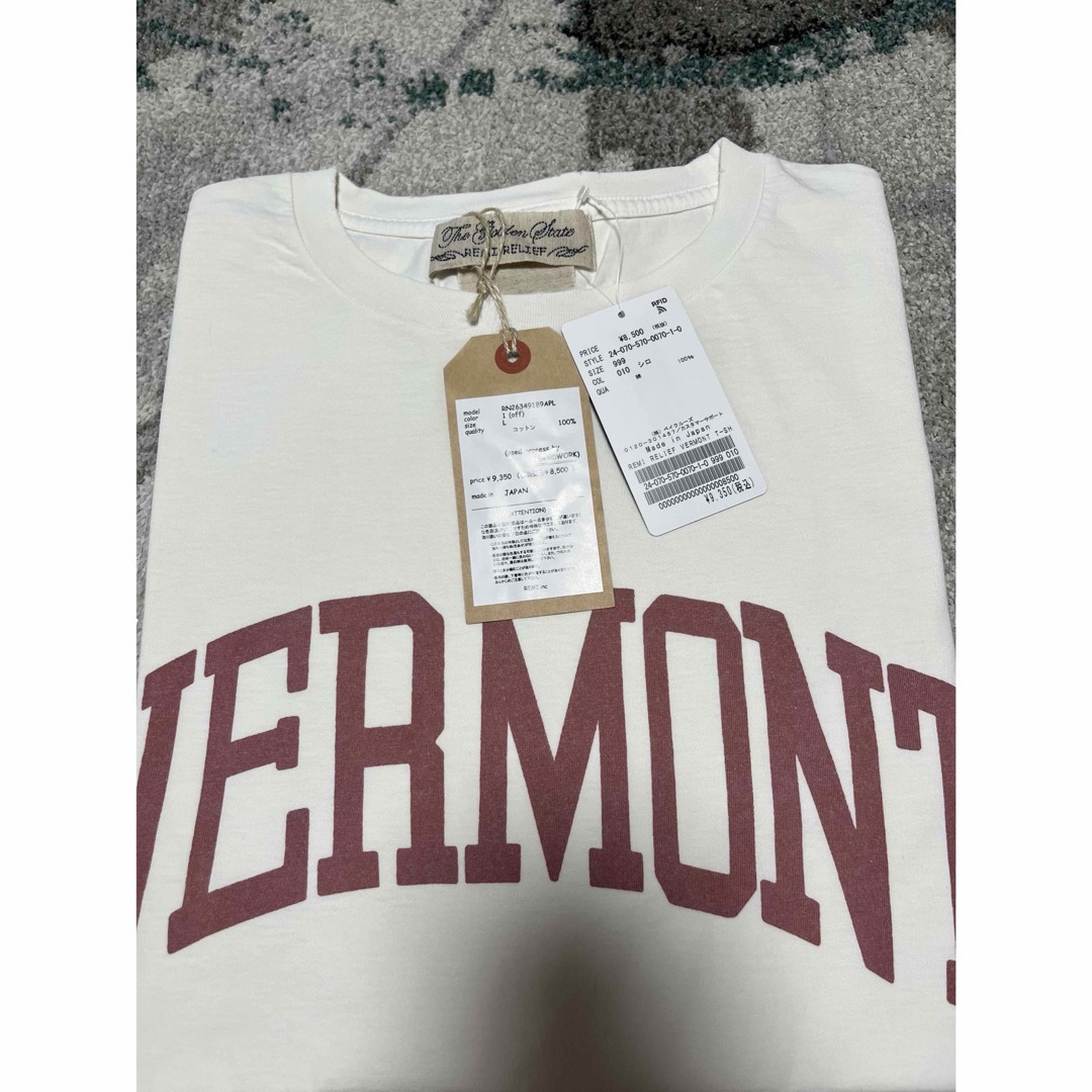 L'Appartement DEUXIEME CLASSE(アパルトモンドゥーズィエムクラス)の【REMI RELIEF/レミ レリーフ】 VERMONT T SHIRTS レディースのトップス(Tシャツ(半袖/袖なし))の商品写真