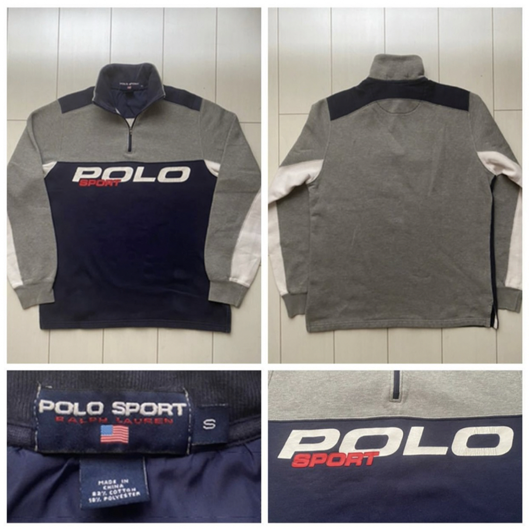 POLO RALPH LAUREN(ポロラルフローレン)の90s POLO SPORT ポロスポーツ ラルフローレン ハーフジップ M   メンズのトップス(スウェット)の商品写真