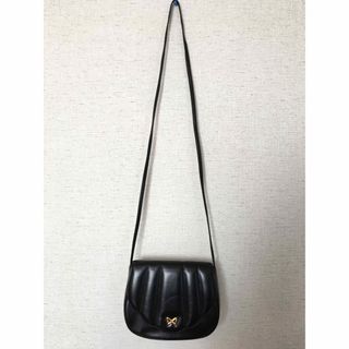 ハナエモリ(HANAE MORI)のHANAE MORI 黒レザーショルダーバッグ(ショルダーバッグ)