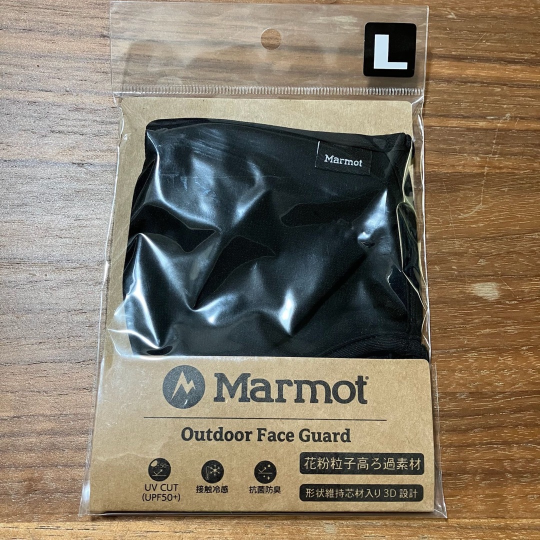 MARMOT(マーモット)のMarmot マーモット マスク アウトドアフェイスガード黒 ユニセックスL新品 スポーツ/アウトドアのアウトドア(登山用品)の商品写真