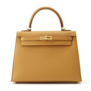 エルメス(Hermes)のエルメス ハンドバッグ ケリー25 外縫い セサミ/ゴールド金具 ヴォーエプソン B刻印 HERMES 2way(ハンドバッグ)