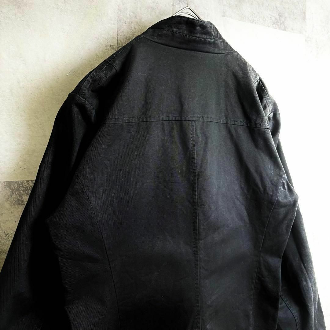 DIESEL(ディーゼル)のディーゼル コットンブルゾン メタルブランドロゴ チンストラップ ブラック L メンズのジャケット/アウター(ブルゾン)の商品写真