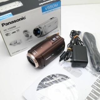 パナソニック(Panasonic)の超美品 HC-V550M ブラウン  M444(ビデオカメラ)