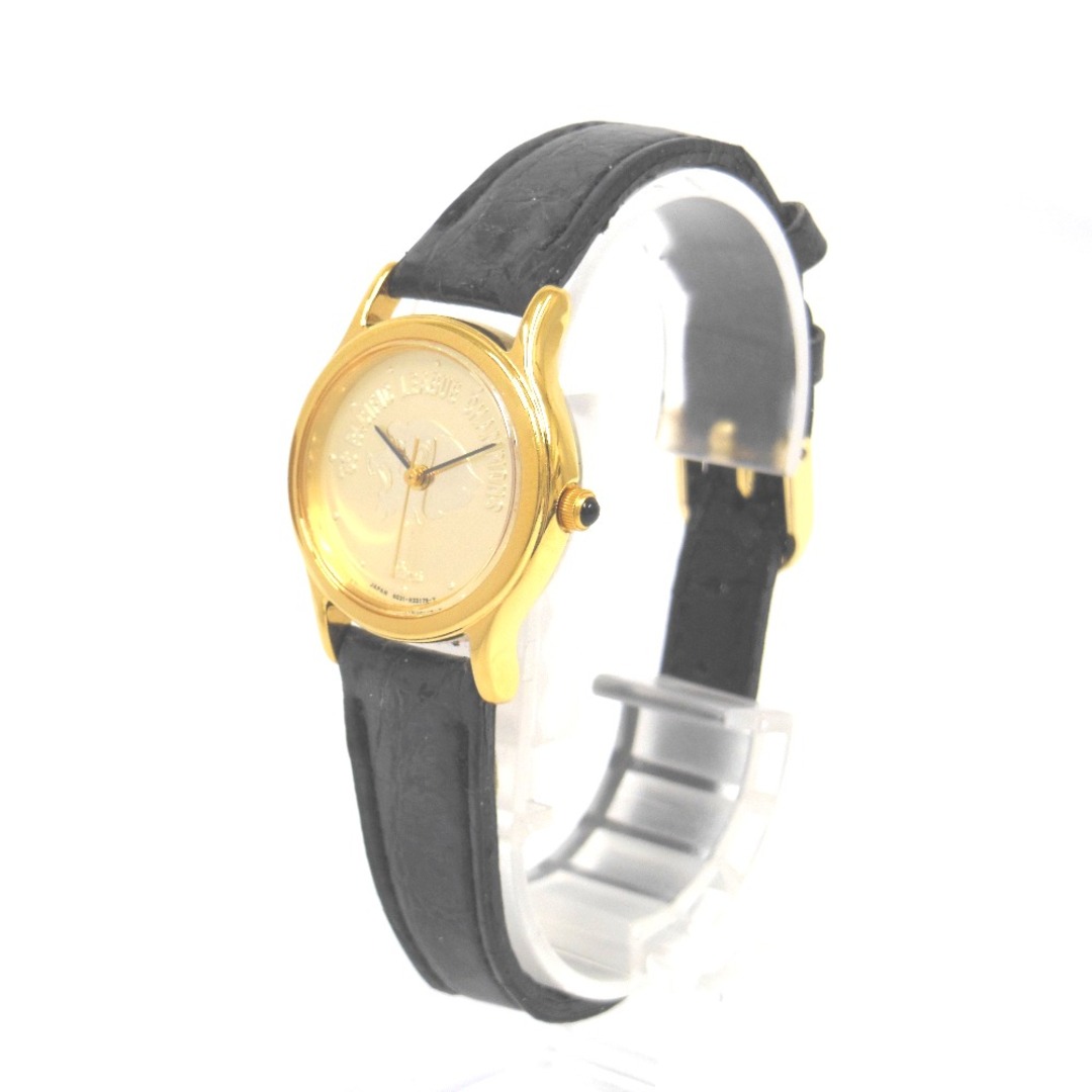 CITIZEN(シチズン)のシチズン 腕時計 西部ライオンズ 98年 優勝記念 PACIFIC LEAGUE CHAMPIONS 6031-H15599 クォーツ 革ベルト ゴールド文字盤 レディース CITIZEN NA33241 中古 レディースのファッション小物(腕時計)の商品写真