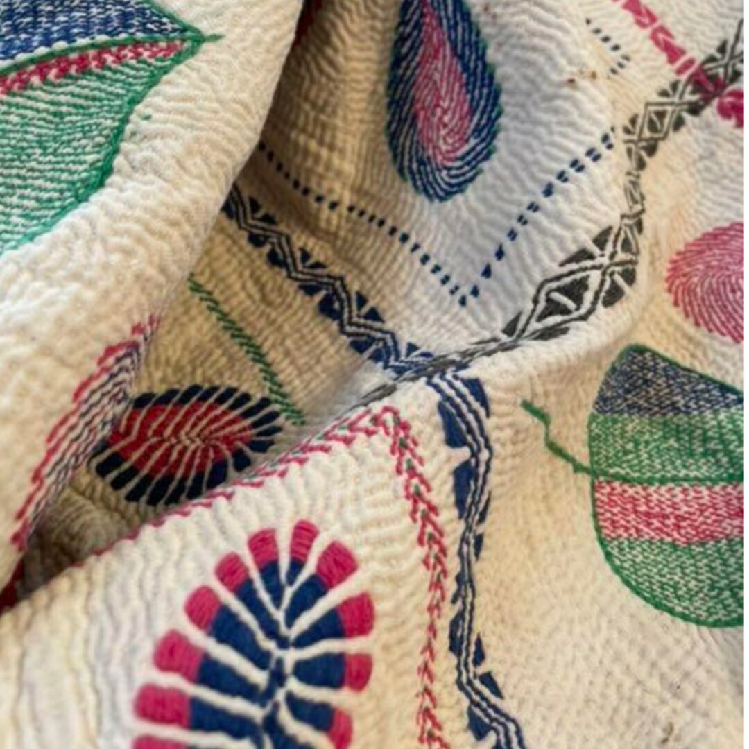 インド ノクシカタ刺繍ラリーキルト - その他 インド ノクシカタ刺繍ラリーキルト - その他