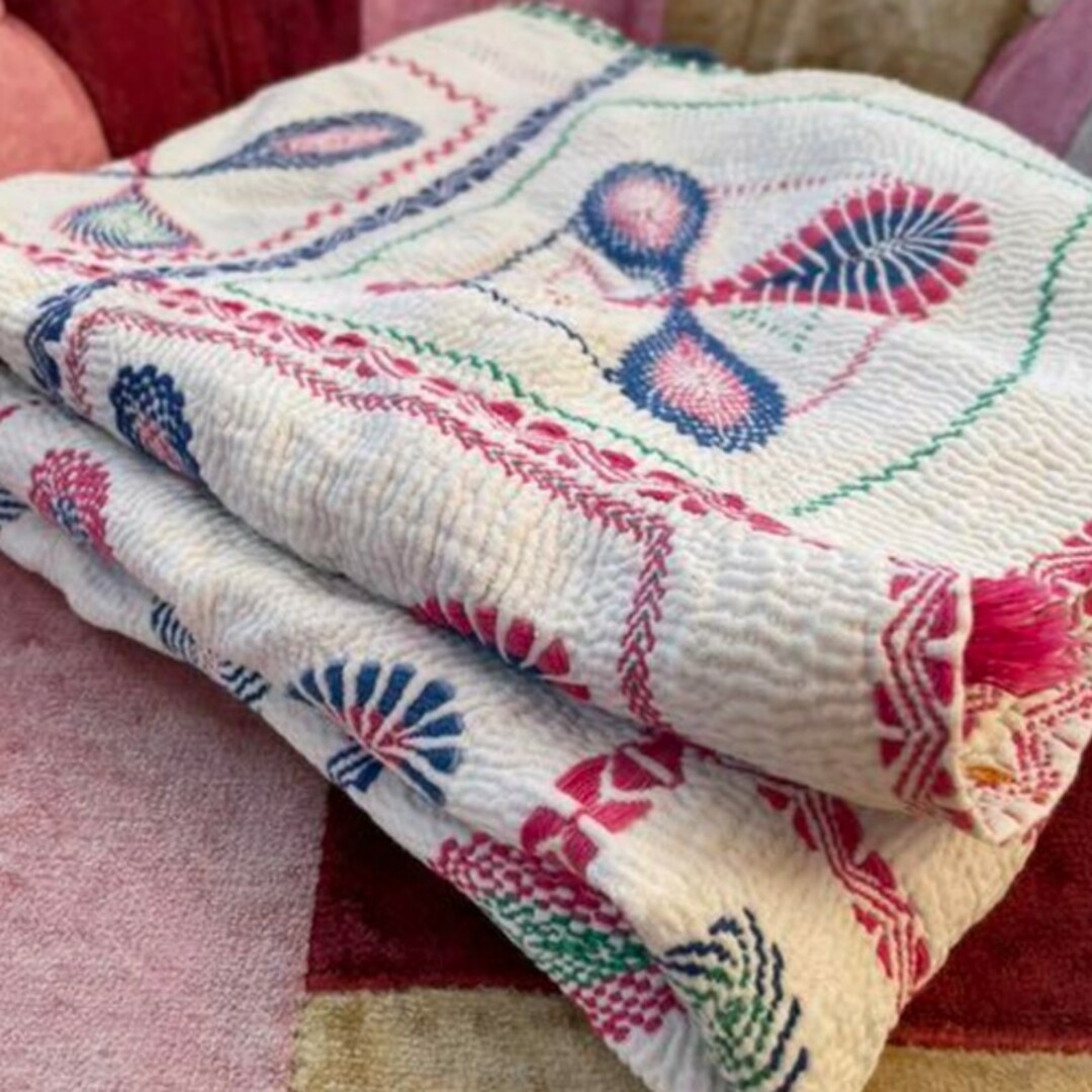 インド ノクシカタ刺繍ラリーキルト - その他 インド ノクシカタ刺繍ラリーキルト - その他