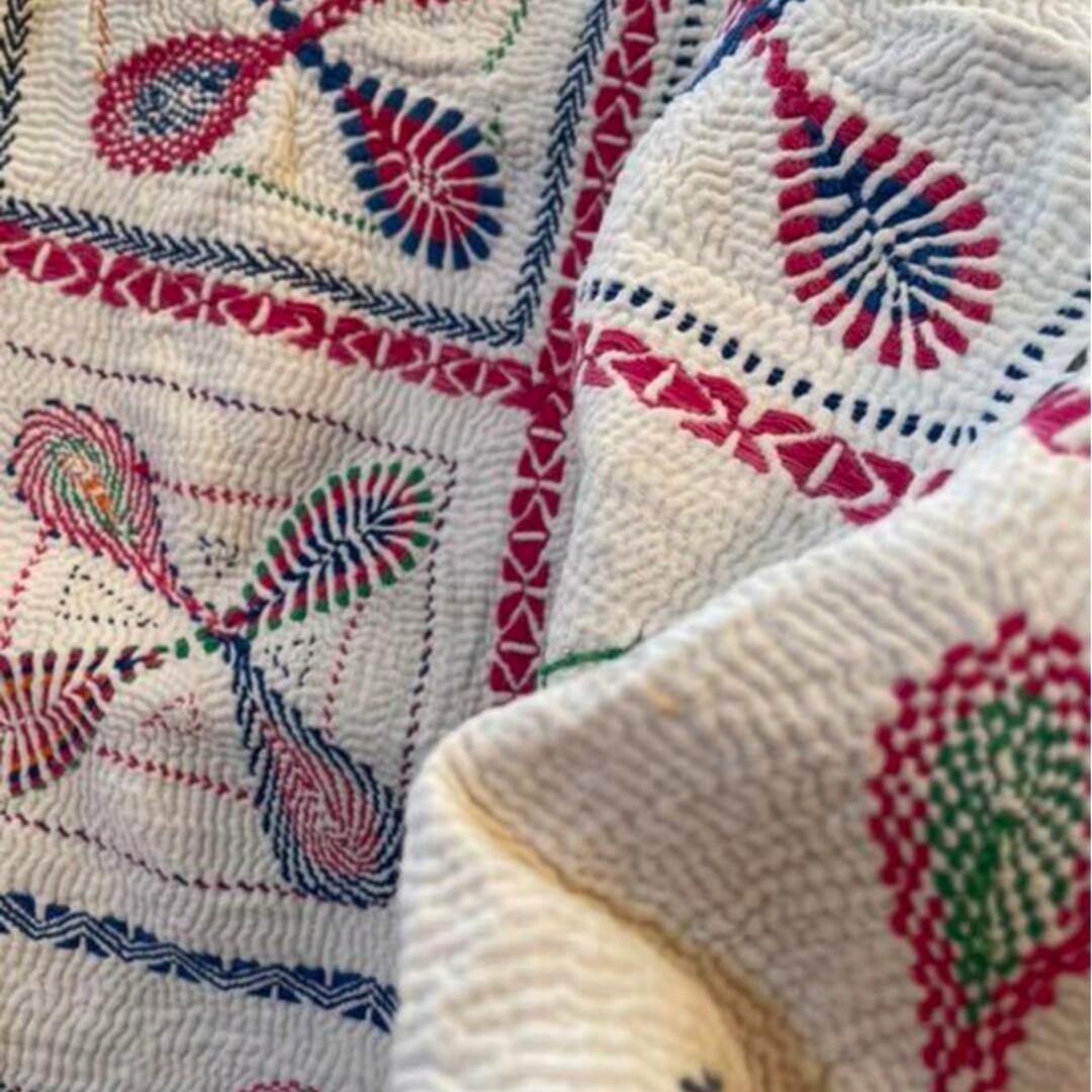 インド ノクシカタ刺繍ラリーキルト - その他 インド ノクシカタ刺繍ラリーキルト - その他