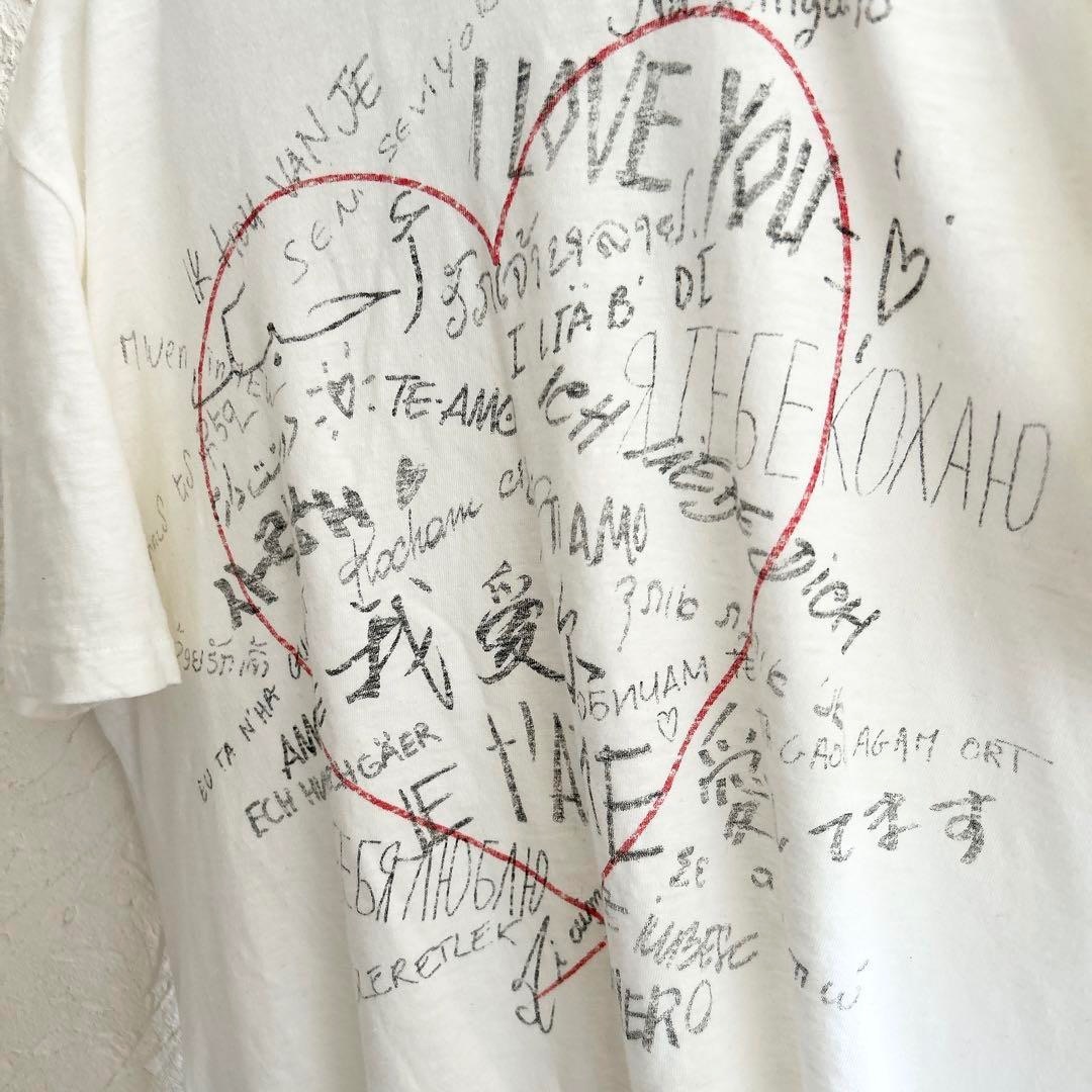 Christian Dior(クリスチャンディオール)の【極美品】Dior Love T-shirt アムールコレクション ホワイト レディースのトップス(Tシャツ(半袖/袖なし))の商品写真