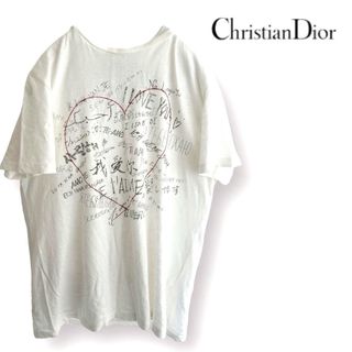 クリスチャンディオール(Christian Dior)の【極美品】Dior Love T-shirt アムールコレクション ホワイト(Tシャツ(半袖/袖なし))