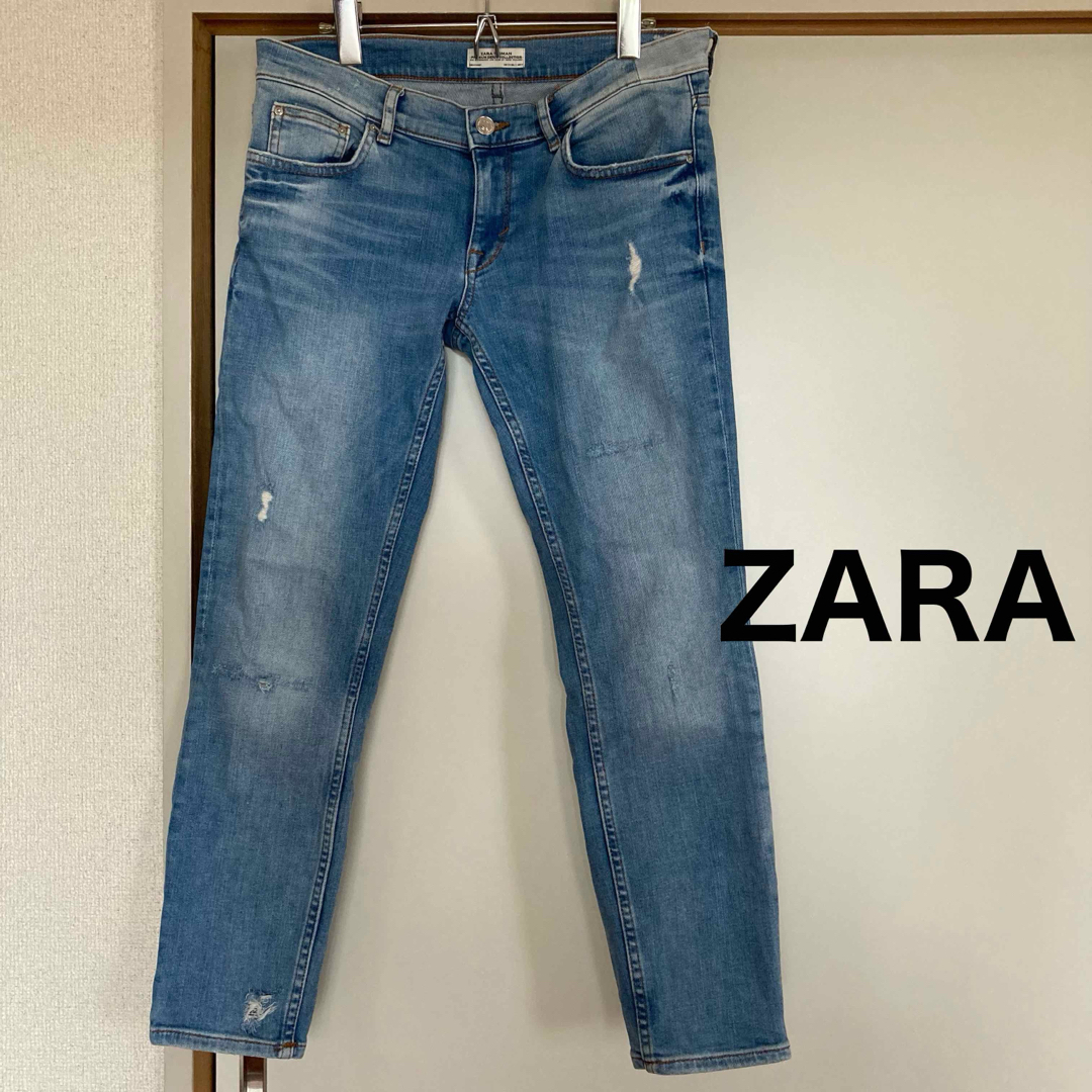 ZARA(ザラ)のZARA ザラ スキニー デニム ジーンズ ブルー レディースのパンツ(デニム/ジーンズ)の商品写真