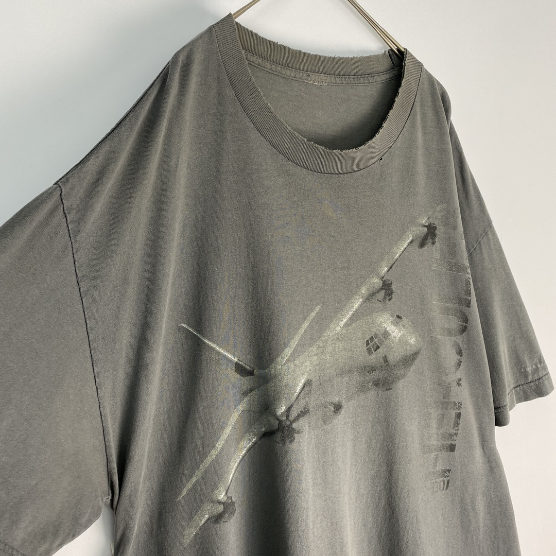 ヴィンテージ　Ｔシャツ　ボロ　プリント　グレー メンズのトップス(Tシャツ/カットソー(半袖/袖なし))の商品写真
