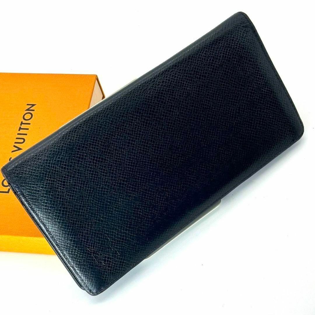 LOUIS VUITTON(ルイヴィトン)のルイヴィトン タイガ ポルトフォイユ ブラザ 長財布 折り財布 ネイビー ブルー メンズのファッション小物(長財布)の商品写真
