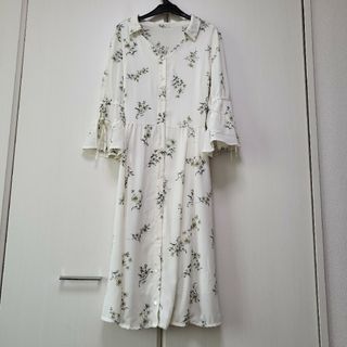 ジャスグリッティー(JUSGLITTY)のジャスグリッティー 花柄ワンピース 前開き アルページュ Arp JUSGLIT(ロングワンピース/マキシワンピース)