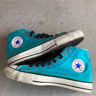 コンバース(CONVERSE)のコンバース　オールスター　USA製　80s ターコイズブルー　水色　ペトロール(スニーカー)