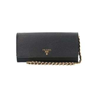 PRADA - プラダ ウォレットチェーン レザー 1MT290 レディース PRADA  中古