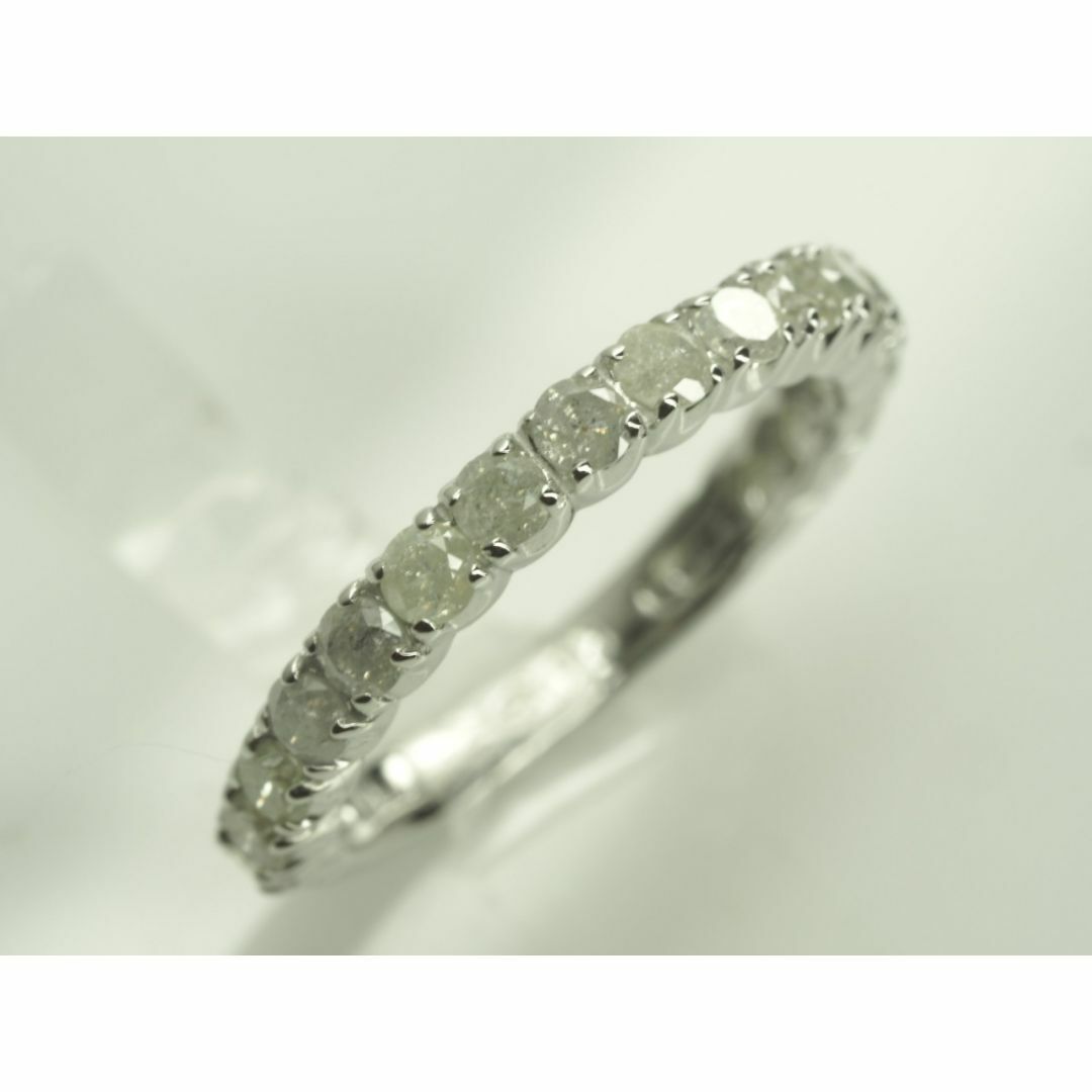 ◆ホワイトスノーダイヤモンドエタニティリング　指輪　K14WG D1.00ct レディースのアクセサリー(リング(指輪))の商品写真
