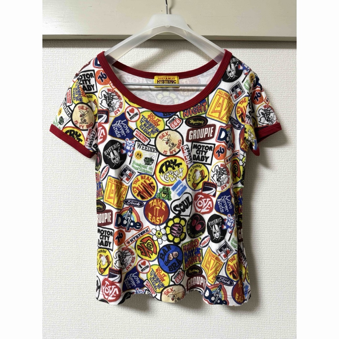 HYSTERIC GLAMOUR(ヒステリックグラマー)のhysteric glamour 総柄チビTシャツ レディースのトップス(Tシャツ(半袖/袖なし))の商品写真