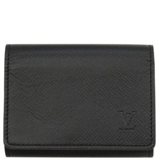 ルイヴィトン(LOUIS VUITTON)のルイヴィトン LOUIS VUITTON カードケース タイガ アンヴェロップ カルト ドゥ ヴィジット タイガ アルドワーズ 黒 名刺入れ カード入れ  M30922 CA0166 【保存袋】【中古】(名刺入れ/定期入れ)