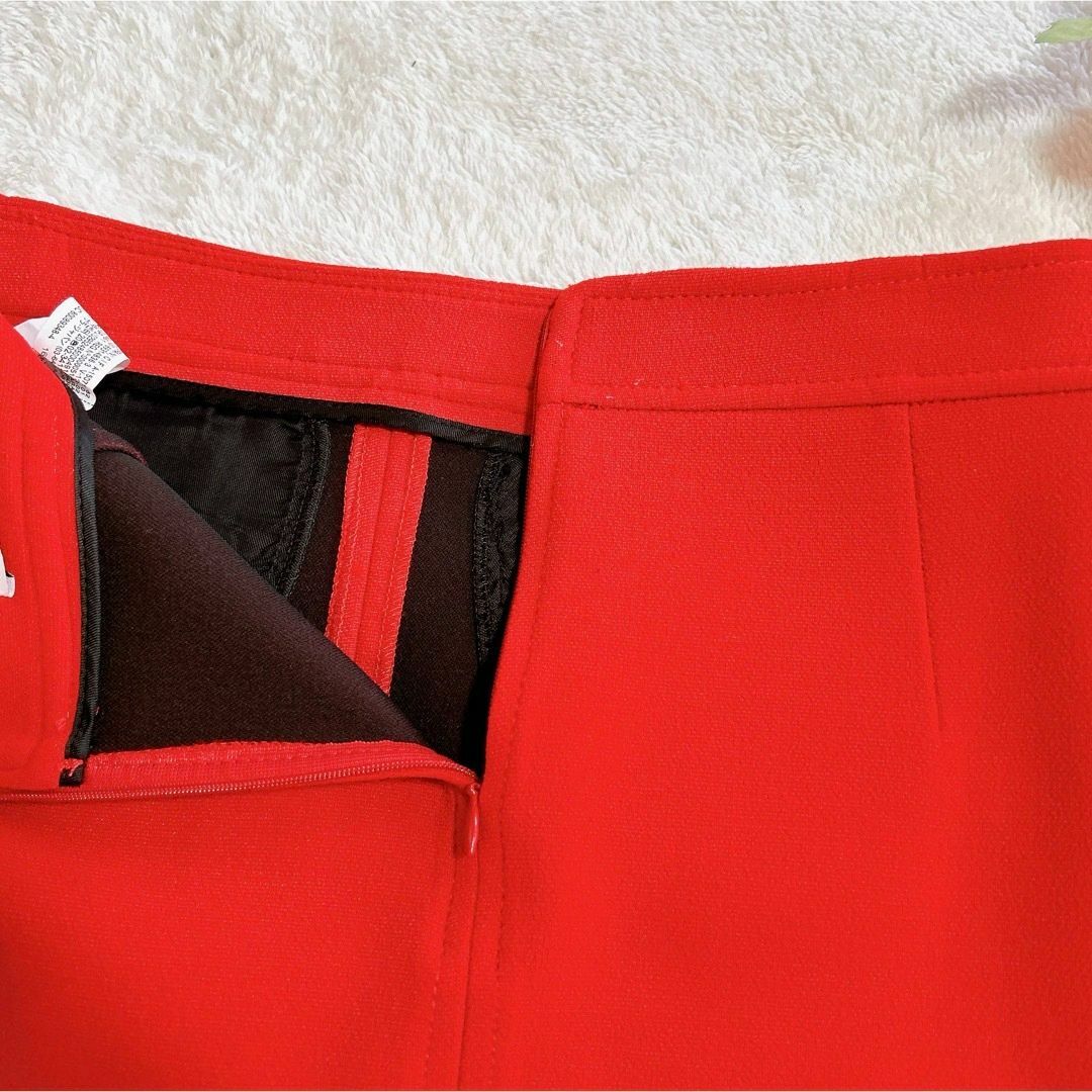 ZARA(ザラ)のZARA ザラ ミニスカート ショートスカート 赤スカート レッド 台形スカート レディースのスカート(ミニスカート)の商品写真