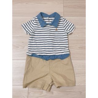 ベビーギャップ(babyGAP)のbaby gap ロンパース 80cm 半袖　半ズボン(ロンパース)