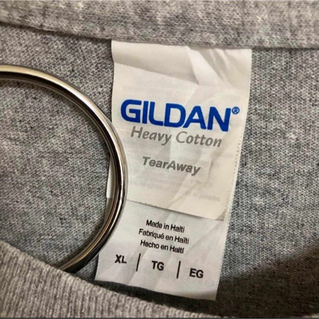 GILDAN(ギルタン)のNHLコロンバスブルージャケッツ プレーオフビッグロゴTシャツスタジアムtシャツ メンズのトップス(Tシャツ/カットソー(半袖/袖なし))の商品写真