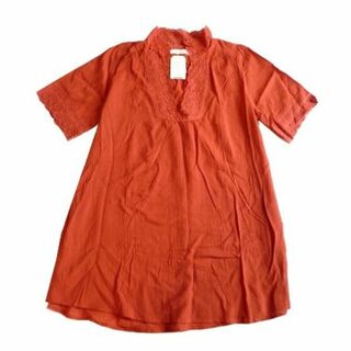 chocol raffine robe - 新品 ショコラフィネローブ 襟レース フレアライン 5分袖 チュニック シャツ 