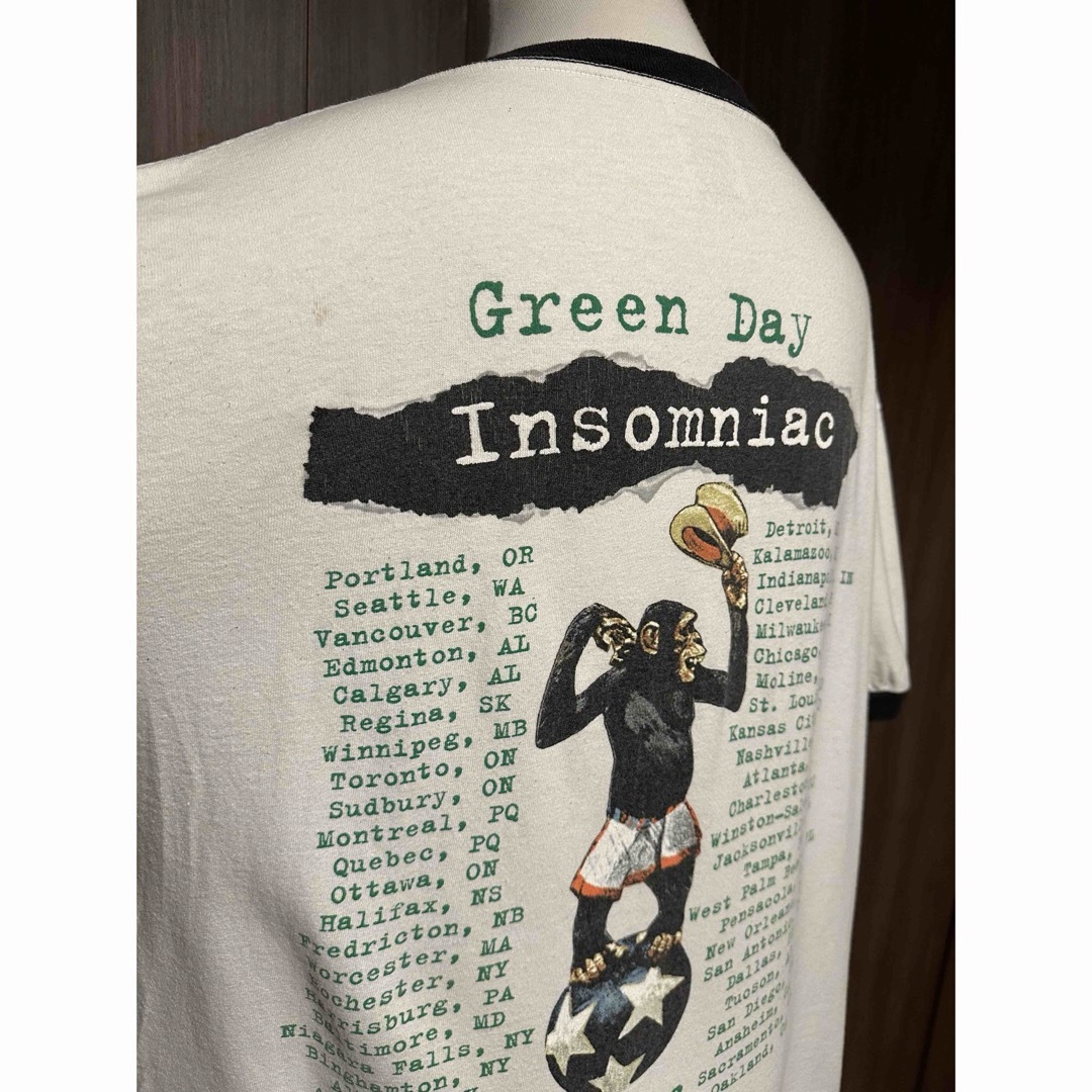 激レア　Green Day 90年代　オリジナルVTG リンガーシャツ　USA メンズのトップス(Tシャツ/カットソー(半袖/袖なし))の商品写真