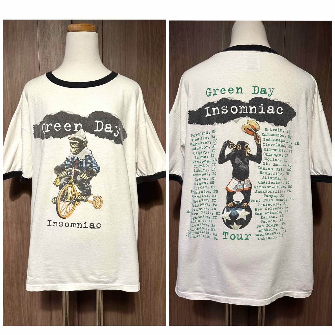 激レア　Green Day 90年代　オリジナルVTG リンガーシャツ　USA メンズのトップス(Tシャツ/カットソー(半袖/袖なし))の商品写真