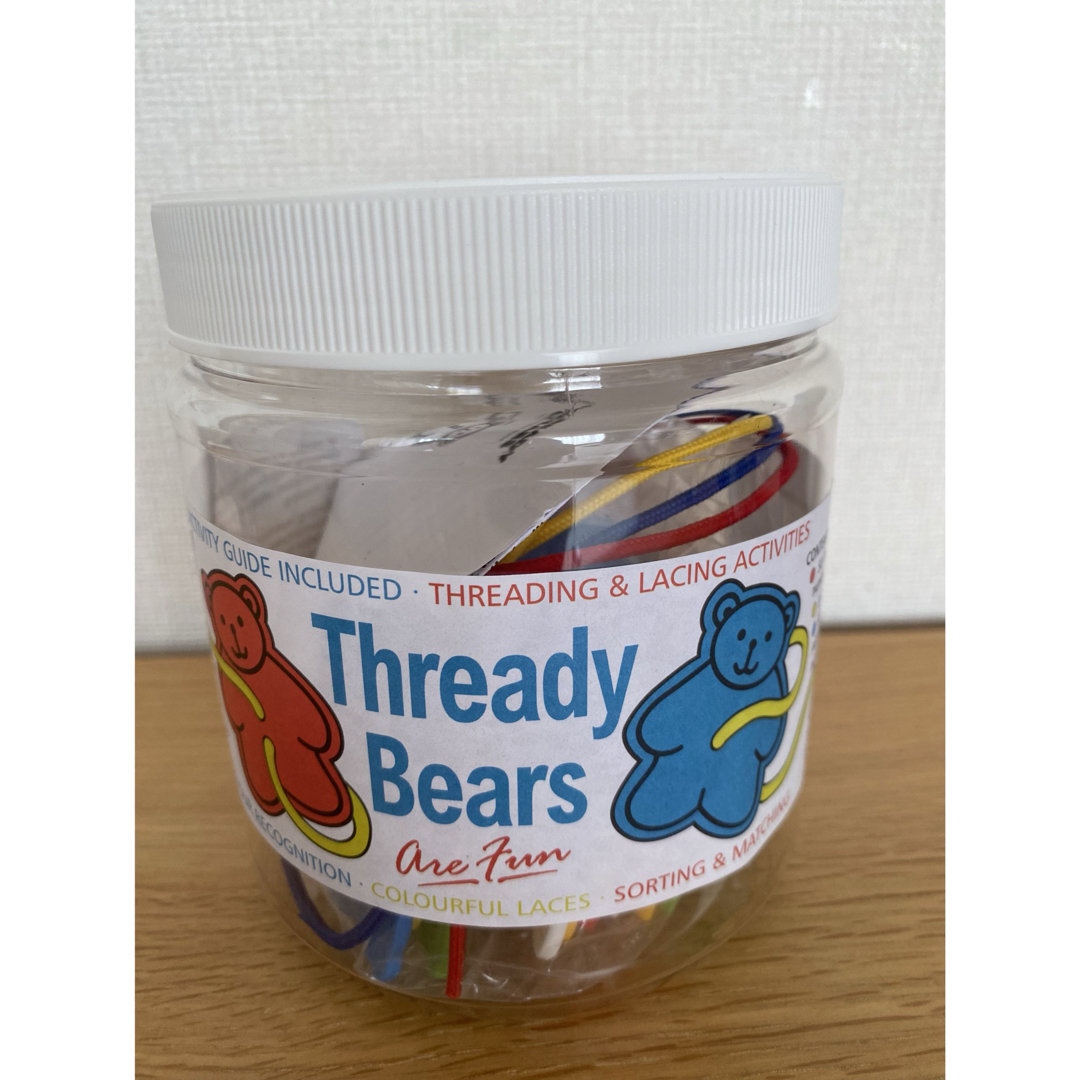 Thready Bears くまの紐とおし　知育玩具　おもちゃ キッズ/ベビー/マタニティのおもちゃ(知育玩具)の商品写真
