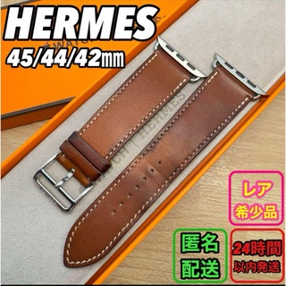 エルメス(Hermes)の1580 Apple Watch エルメス　ブラウン　HERMES レザーバンド(レザーベルト)
