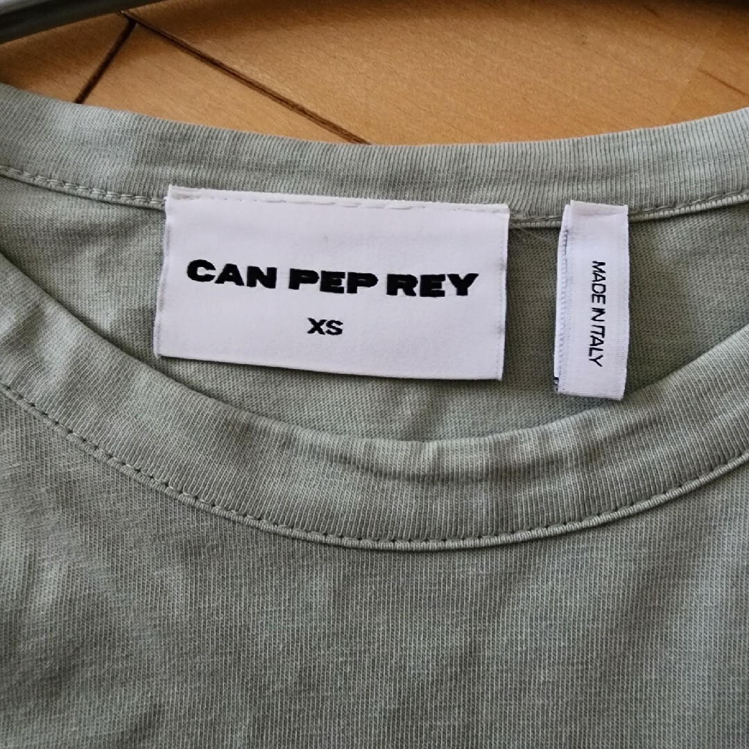 【CAN PEP REY】キャンペプレイ　ロングTシャツ ペールグリーン メンズのトップス(Tシャツ/カットソー(七分/長袖))の商品写真