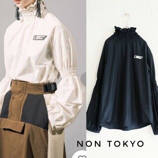 NON TOKYO - 美品 NON TOKYO ノントーキョー ギャザーハイネック プルオーバーシャツ
