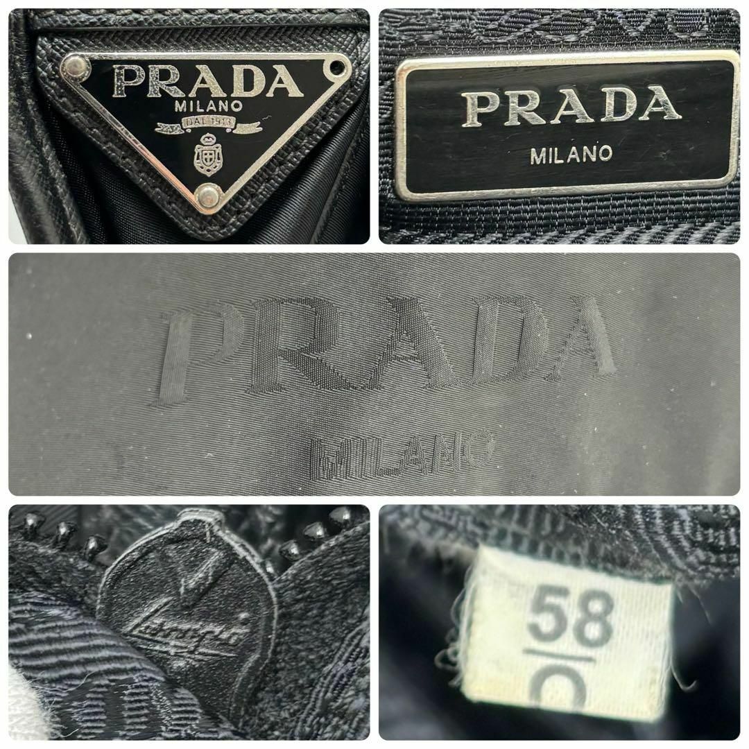 PRADA(プラダ)の✨美品・現行✨プラダ ショルダーバッグ 三角ロゴ ジャガード サフィアーノレザー メンズのバッグ(ショルダーバッグ)の商品写真